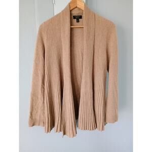 Charter Club Luxury Cashmere long cardigan neutral soft cozy capsule wardrobe